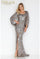 Mother of the Bride Dresses Long Sequin Mother of the Bride Cape Dress Taupe Silver