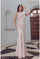 Mother of the Bride Dresses Long Mother of the Bride Beaded Mermaid Dress Blush