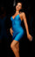 Cocktail Dresses Fitted Homecoming Cocktail Mini Dress Dark Turquoise