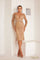 Cocktail Dresses Bodycon Evening Short Dress Bronze