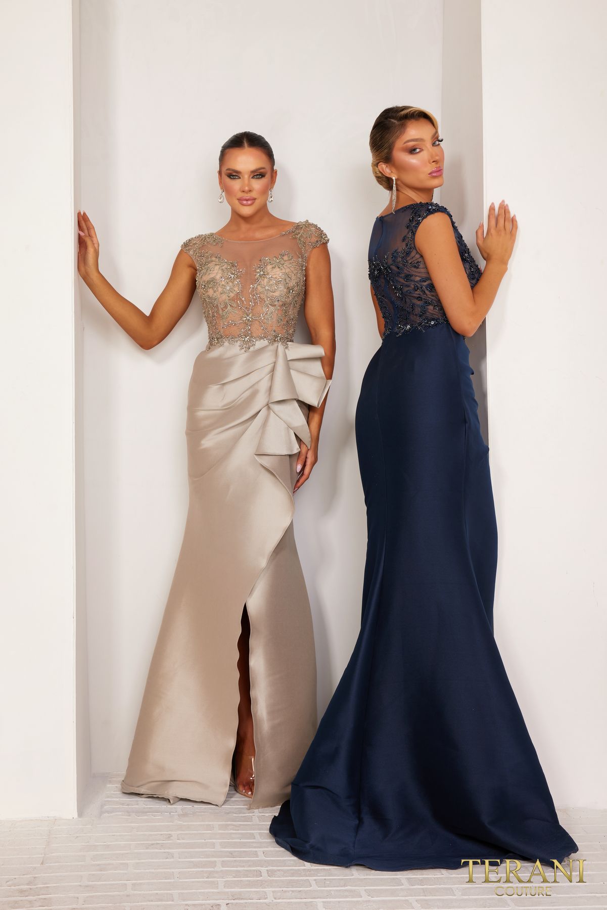 Formal Dresses Trumpet Long Evening Dress Taupe