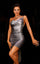 Cocktail Dresses Short Fitted Mini Cocktail Dress Metal