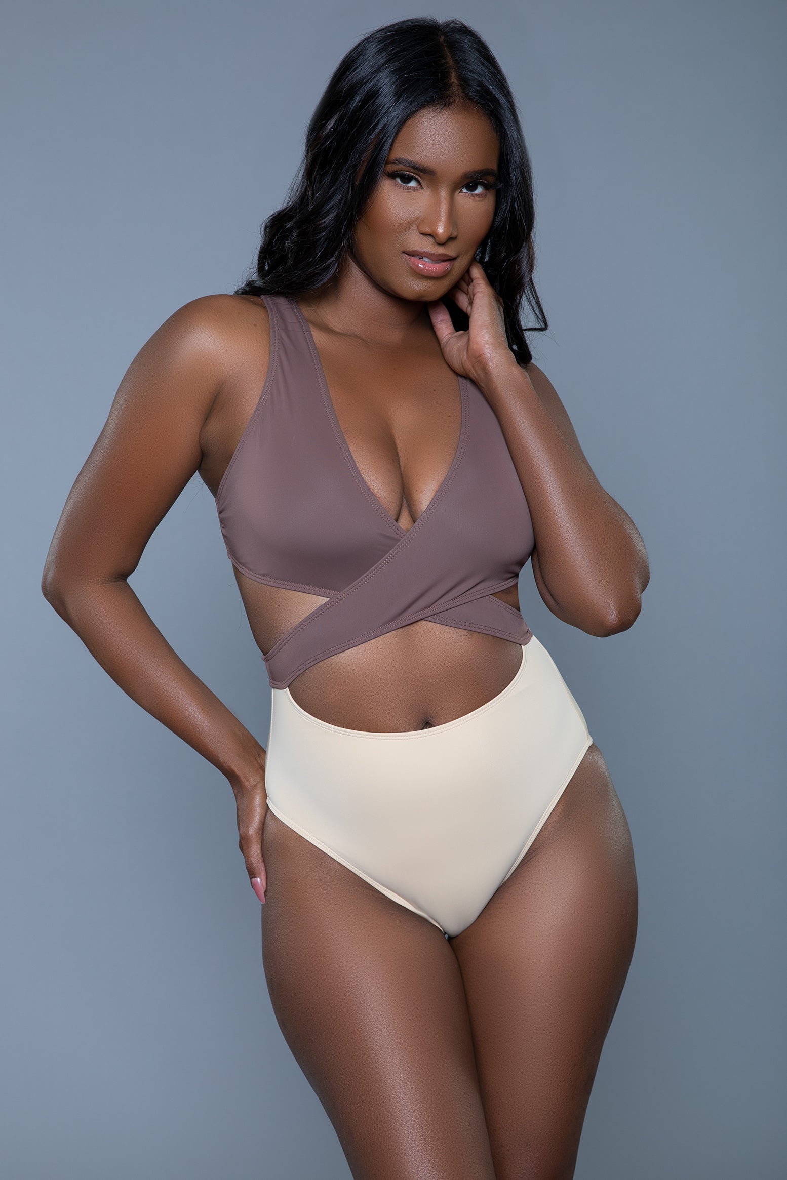 Swimwear 2384 Mia Swimsuit Brown/Tan