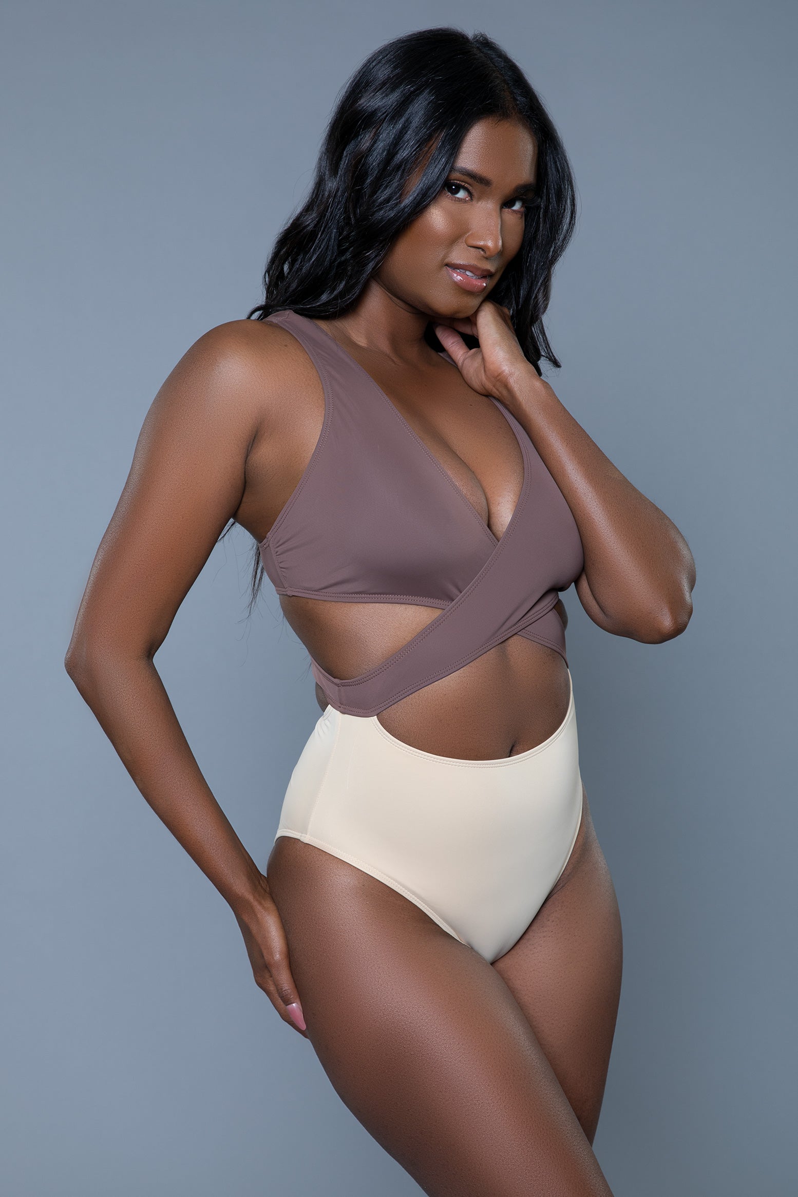 Swimwear 2384 Mia Swimsuit Brown/Tan