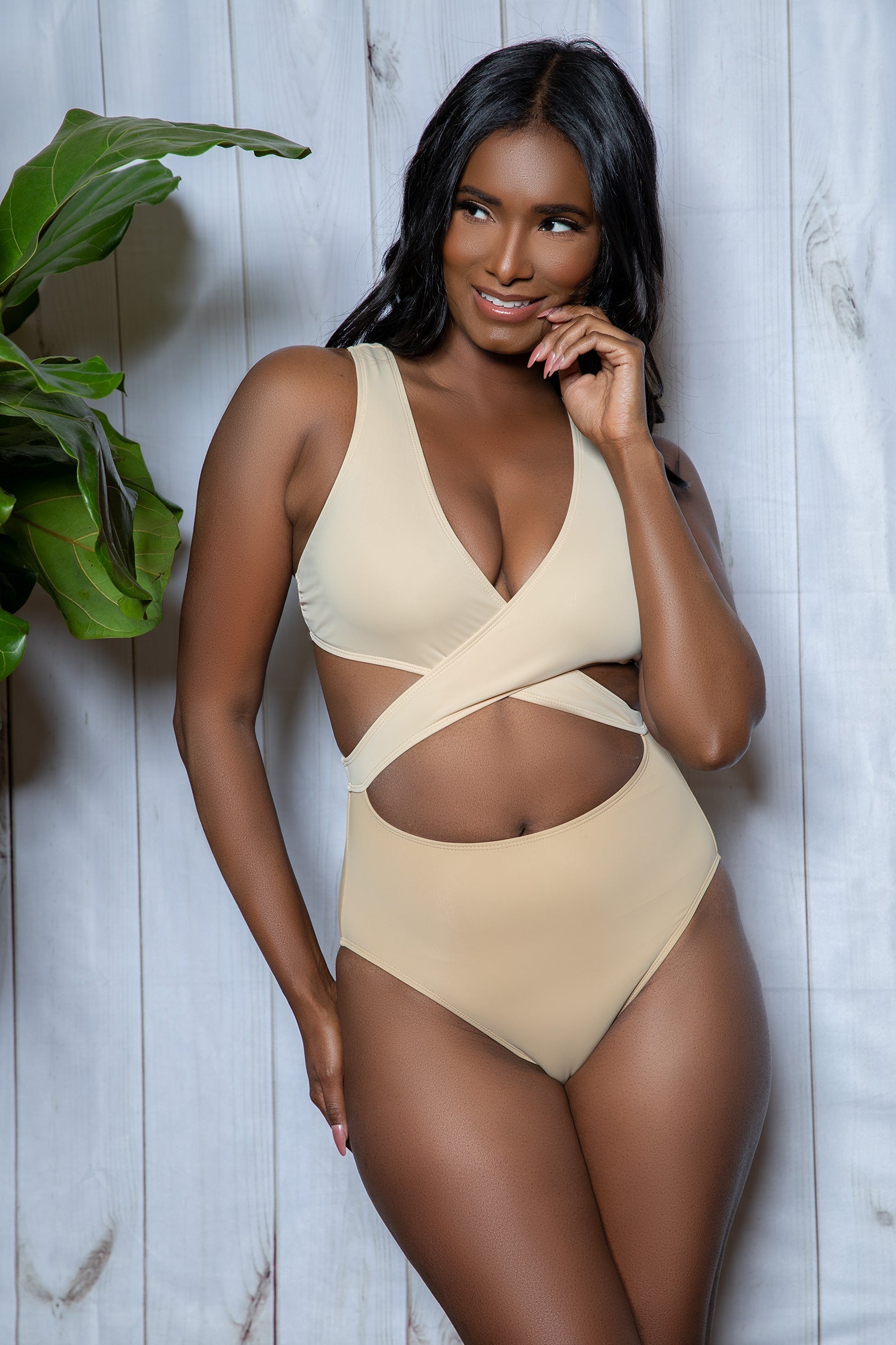 Swimwear 2384 Mia Swimsuit Cream/Nude