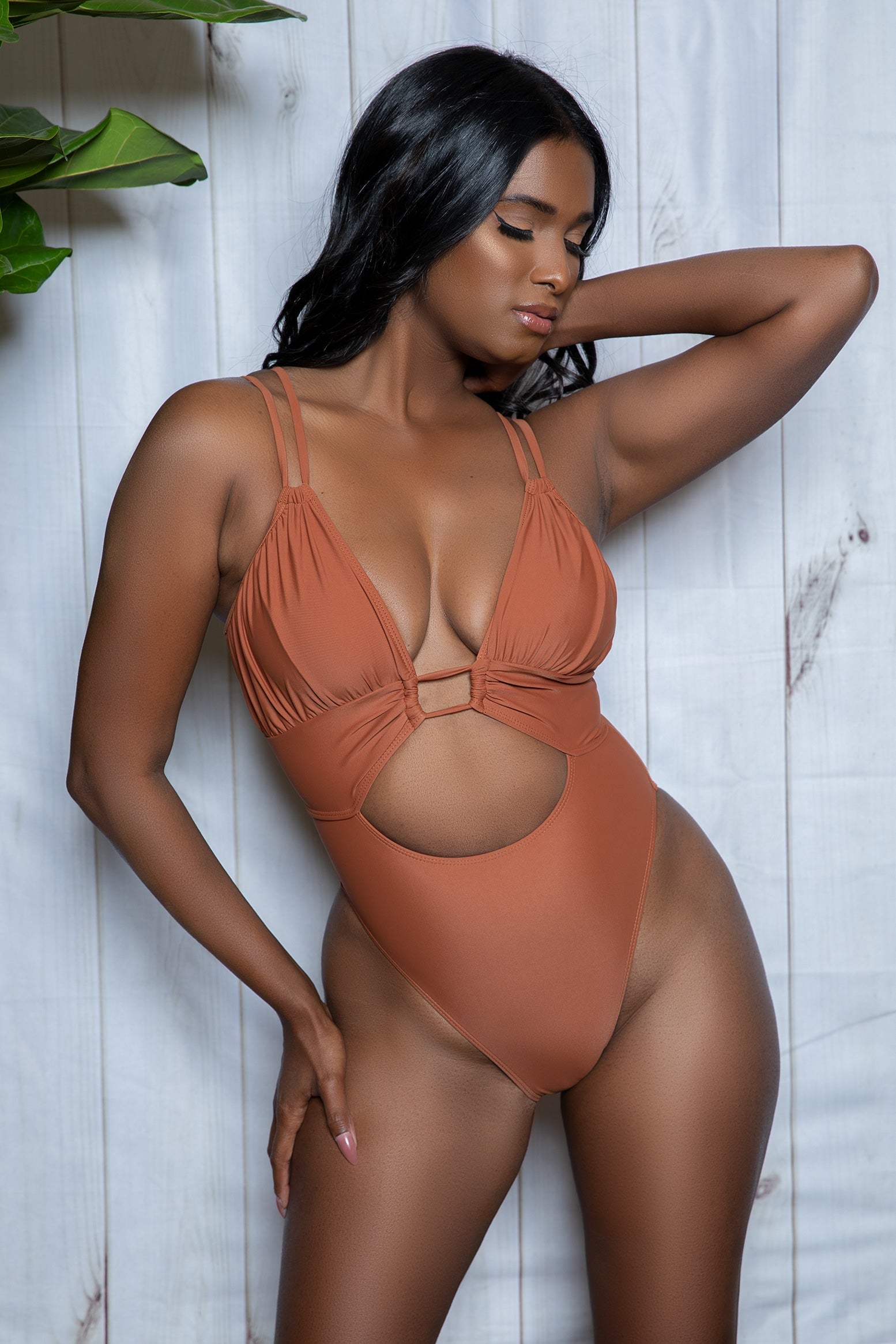 Swimwear 2385 Evelyn Swimsuit Rust