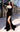Prom Dresses Beaded Long Sequin Slit Formal Prom Dress Black