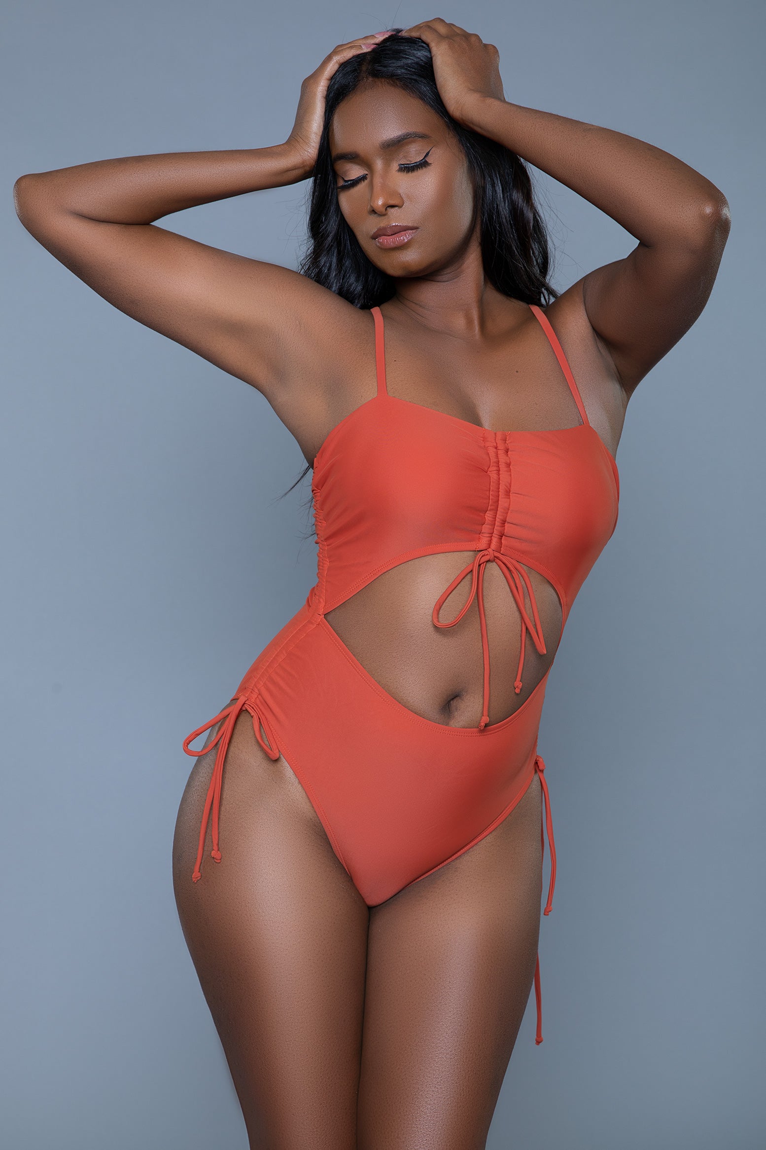 Swimwear 2403 Paisley Swimsuit Rust