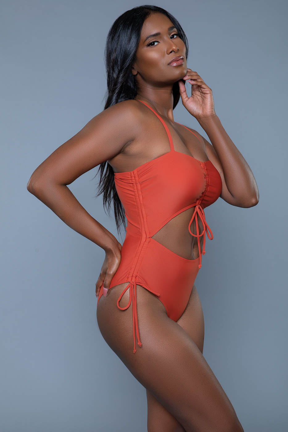 Swimwear 2403 Paisley Swimsuit Rust