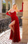 Prom Dresses Long Formal Prom Velvet Dress Red