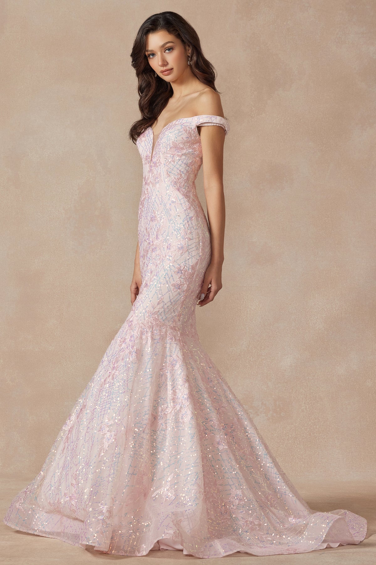 Prom Dresses Long Formal Mermaid Prom Dress Blush
