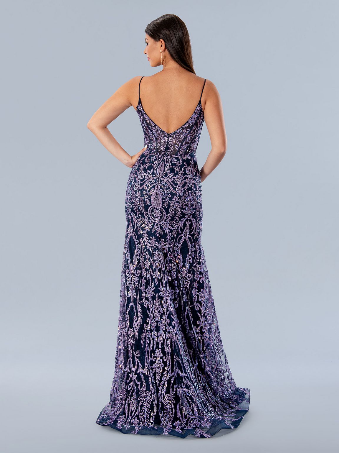 Prom Dresses Prom Long Glitter Formal Dress Lilac