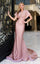 Mother of the Bride Dresses Long Formal Fitted Mother of the Bride Dress Blush