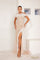 Formal Dresses Long Evening Fitted Formal Dress Ivory Nude