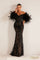 Formal Dresses Bodycon Long Evening Formal Dress Black Nude