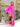 Prom Dresses Fitted Slit Long Formal Feather Prom Dress Neon Pink