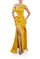 Formal Dresses  Fitted Long Formal Slit Skirt Dress Harvest