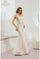 Prom Dresses Floral Mermaid Long Formal Prom Dress Champagne