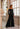 Pant Suit Long Metalic Lace Pant Suit   Black