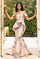 Prom Dresses Fitted Evening Long Formal Prom Dress  Champagne