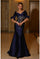 Formal Dresses Long Printed Formal Dress Blue