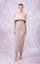 Prom Dresses Fitted Long Formal Floral Prom Dress Beige