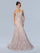Mother of the Bride Dresses Long Formal Embellished Mother of the Bride Dress Blush