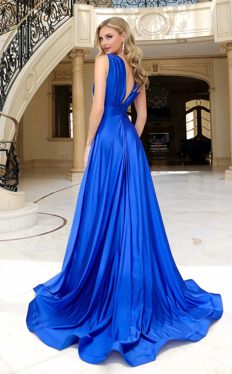Prom Dresses 2433 Long Formal A Line Prom Dress Royal