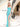 Prom Dresses Fitted Slit Long Formal Sequin Prom Dress Turquoise