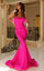 Prom Dresses Formal Long Mermaid Fitted Prom Dress Magenta