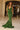 Prom Dresses Fitted Long Formal Sequin Velvet Prom Dress Light Green