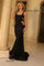Prom Dresses Beaded Long Formal Fitted Evening Prom Dress Black