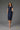 Cocktail Dresses Metallic Fitted Formal Knee Length Cocktail Dress Navy