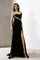 Formal Dresses Long Evening Beaded Slit Formal Dress Black