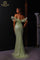 Formal Dresses Long Formal Fitted Sequin Ruffled Evening Gown Citrine