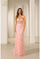 Prom Dresses Long Mermaid Lace Formal Prom Dress Blush