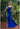 Prom Dresses Pleated Prom Long Slit Formal Dress Cobalt