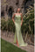 Prom Dresses Fitted Slit Formal Beaded Long Prom Dress Citrine