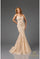Prom Dresses Prom Long Fitted Formal Beaded Prom Dress Champagne