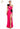 Prom Dresses Long Fitted Formal 3D Floral Prom Dress Pink Black