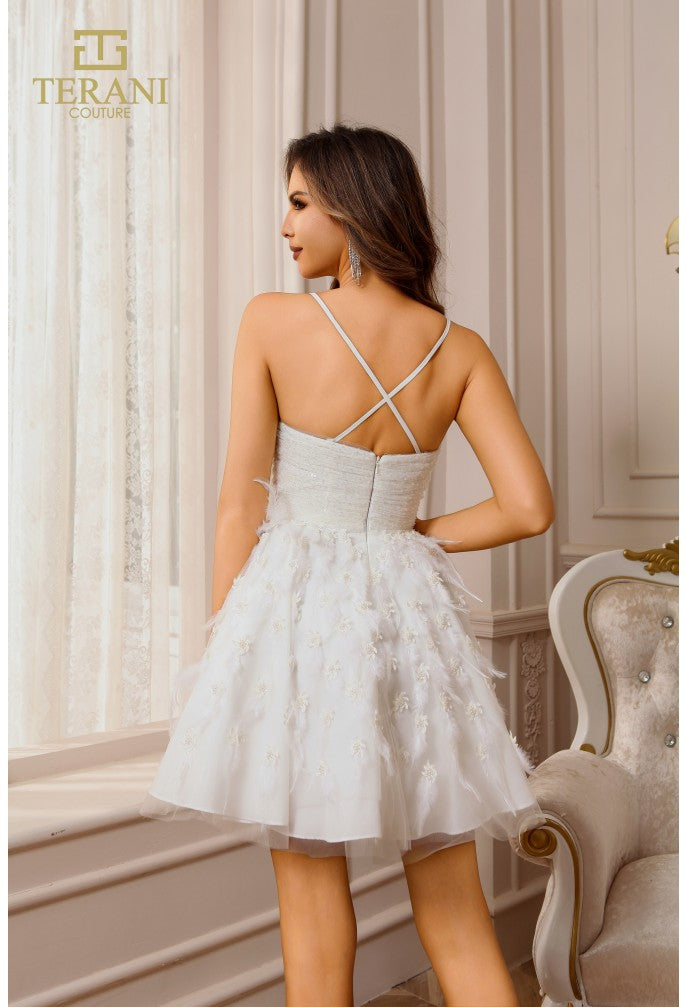 Cocktail Dresses Short Lace Cocktail Dress Ivory
