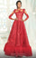 Formal Dresses Fringe A Line Long Sleeve Evening Formal Dress Red