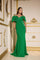 Formal DressesLong fitted Formal Evening Dress Emerald
