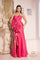 Prom Dresses Fitted Long Evening Formal Slit  Prom Dress Fuchsia