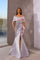 Formal Dresses Ruffle Long Mermaid Formal Evening Dress Silver Blush