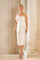 Cocktail DressesShort Cocktail Fitted Bodycon Midi Dress Ivory