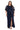 Plus Size Dresses Plus Size Long Formal Poncho Dress Navy