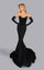 Prom Dresses Long Formal Fitted Prom Mermaid Dress Black