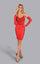 Cocktail Dresses Homecoming Fitted Short Cocktail Dress Red