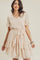 Cocktail Dresses Short Ruffle Layered Dress Cream